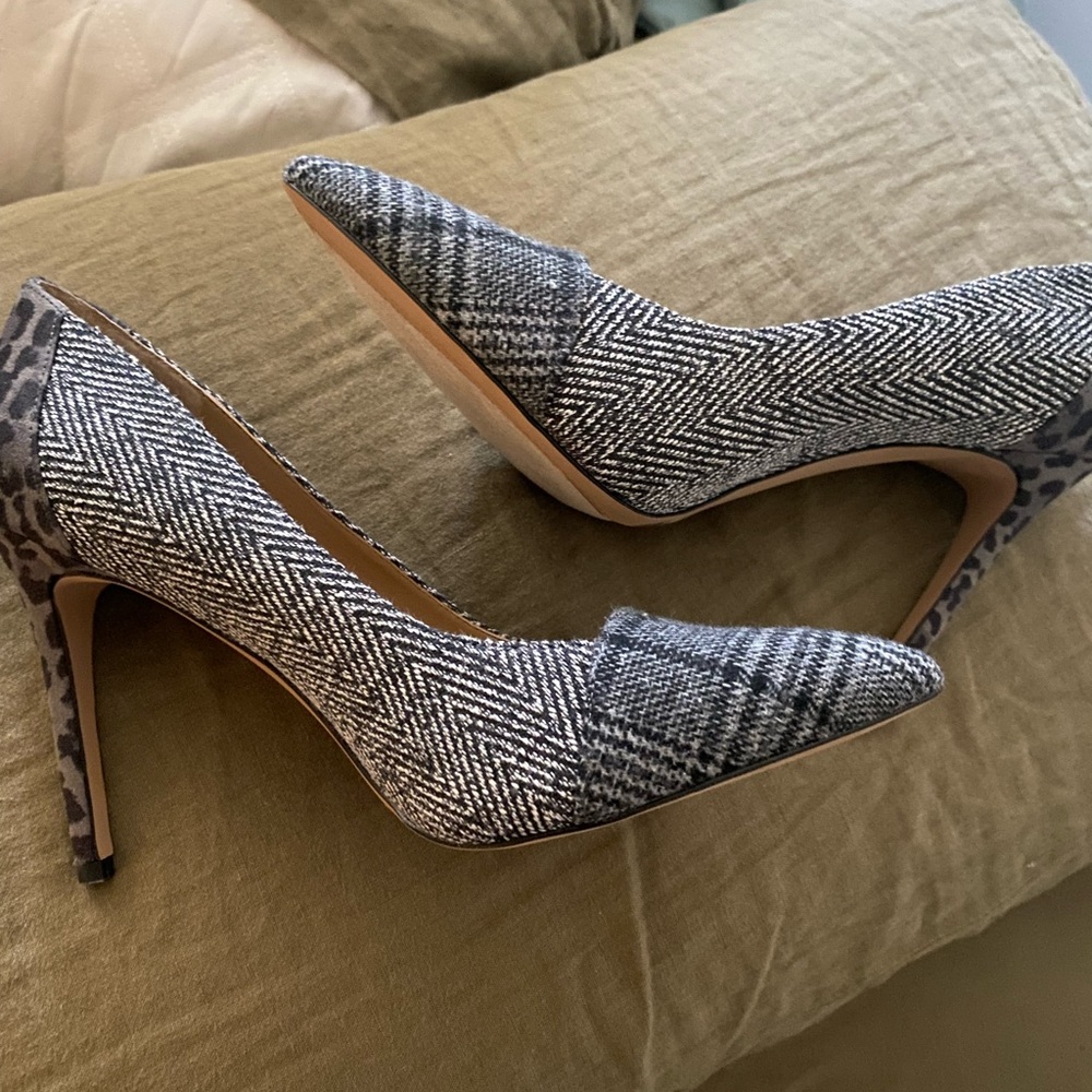 Jessica Simpson Mixed Print Heels NEW